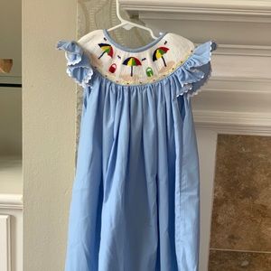 Beach design smocked dress